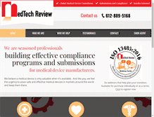 Tablet Screenshot of medtechreview.com